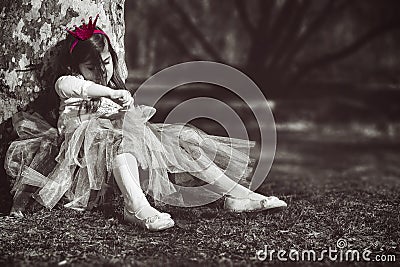 Bored princess Stock Photo