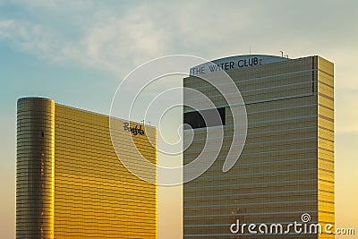 Borgata Hotel & Casino and The Water Club Hotel Editorial Stock Photo