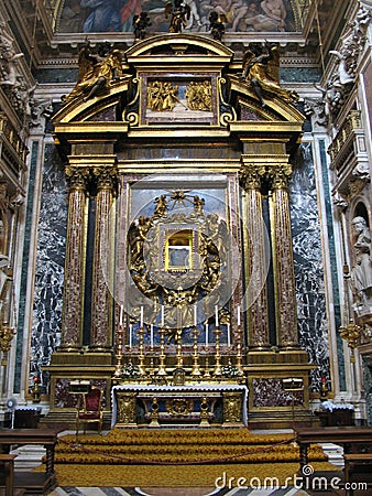 The Borghese Chapel at Basilica di Santa Maria Maggiore Editorial Stock Photo