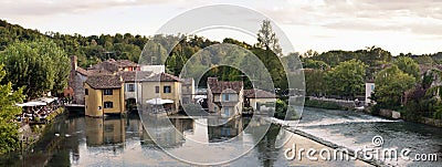 Borghetto village .Valeggio sul Mincio, Italy Stock Photo