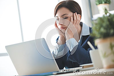 Boring job Stock Photo