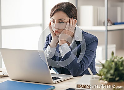 Boring job Stock Photo