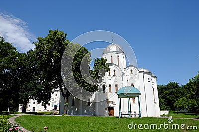 Boris and Gleb Cathedral or Borisoglebsky Cathedral. Famous architectural monument of the pre-Mongol period. Chernihiv city Stock Photo