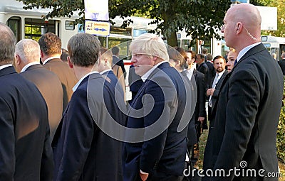 Boris Johnson walking in the park during the Informal OSCE Forei Editorial Stock Photo