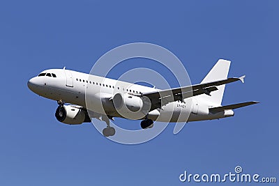 LY-VET Avion Express Airbus A319-100 aircraft on the blue sky background Editorial Stock Photo