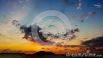 Borneo Beach Sunset stock footage Borneo Beach Sunset stock footage