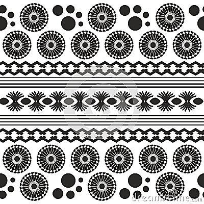 borneo dayak batik pattern. simple geometric pattern. Vector Illustration