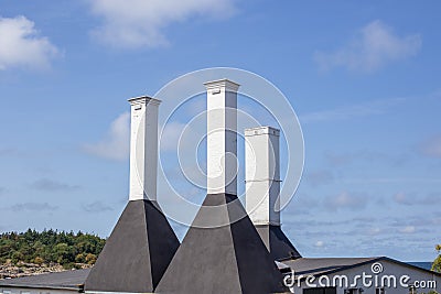 Svaneke Smokehouse on Bornholm, Denmark Stock Photo