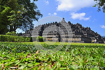 Borobudur Temple is a tourist destination in Asia - Indonesia. Editorial Stock Photo
