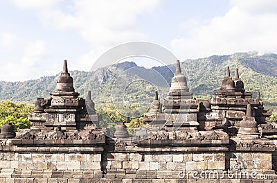 Borobudur Heritage in Yogyakarta, Indonesia Stock Photo