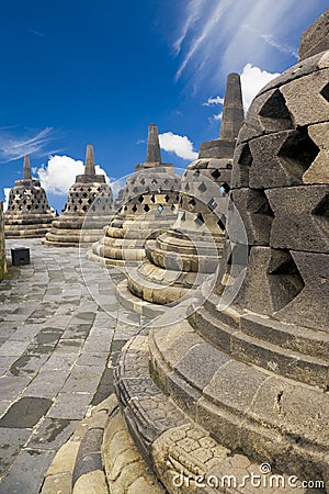 Borobudur Temple, Indonesia Stock Photo