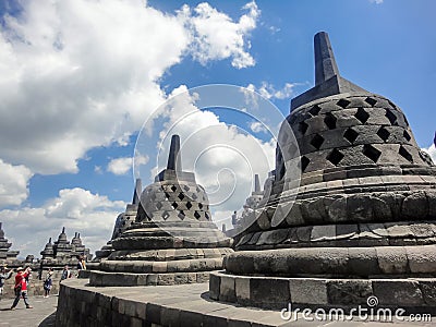 Borobudur temple in Indonesia Editorial Stock Photo