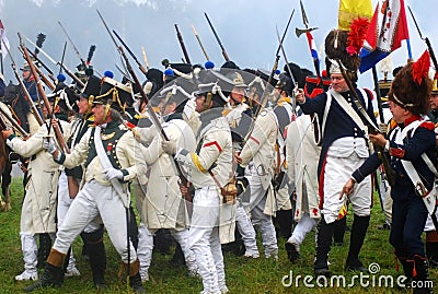 Borodino 2012 historical reenactment Editorial Stock Photo