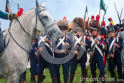 Borodino 2012 historical reenactment Editorial Stock Photo