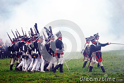 Borodino 2012 historical reenactment Editorial Stock Photo