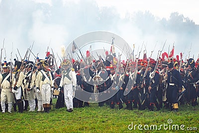 Borodino 2012 historical reenactment Editorial Stock Photo