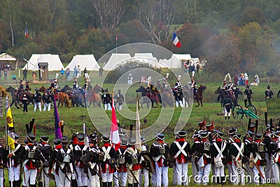 Borodino 2012 historical reenactment Editorial Stock Photo