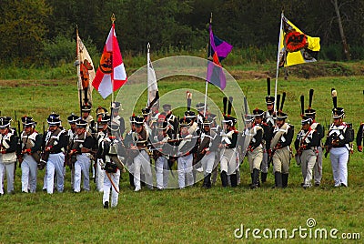 Borodino 2012 historical reenactment Editorial Stock Photo