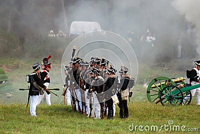 Borodino 2012 historical reenactment Editorial Stock Photo