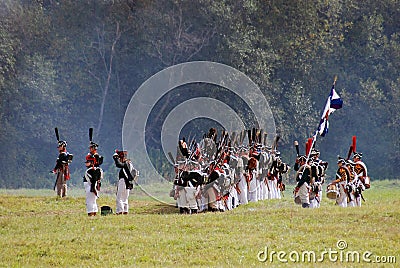 Borodino 2012 historical reenactment Editorial Stock Photo