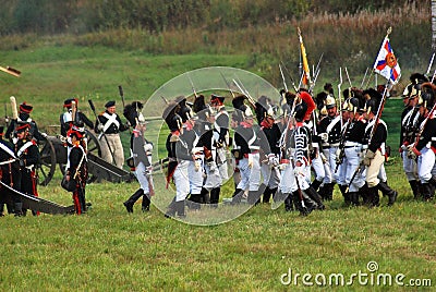 Borodino 2012 historical reenactment Editorial Stock Photo