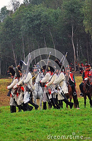 Borodino 2012 historical reenactment Editorial Stock Photo
