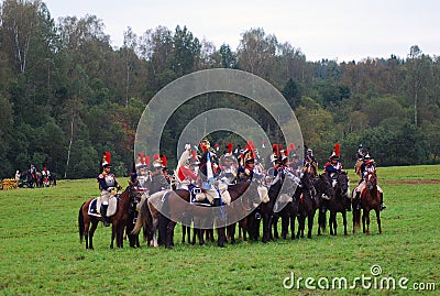 Borodino 2012 historical reenactment Editorial Stock Photo