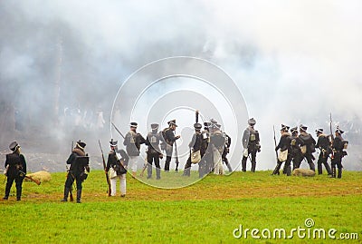 Borodino 2012 historical reenactment Editorial Stock Photo