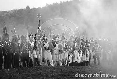 Borodino 2012 historical reenactment Editorial Stock Photo