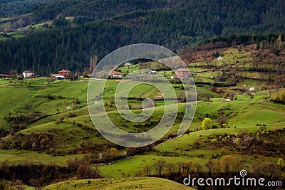 Borovitsa village, Eastern Rhodopes, Bulgaria Stock Photo