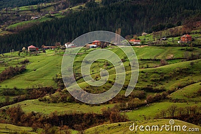 Borovitsa village, Eastern Rhodopes, Bulgaria Stock Photo