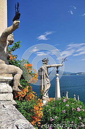 Borromeo botanical gardens, Isola bella, lago Maggiore Stock Photo