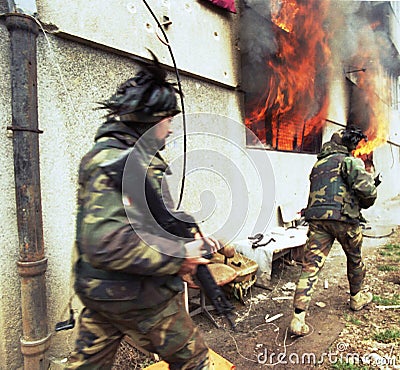 BOSNIAN CIVIL WAR Editorial Stock Photo