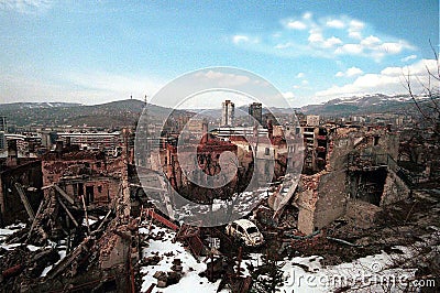 BOSNIAN CIVIL WAR Editorial Stock Photo
