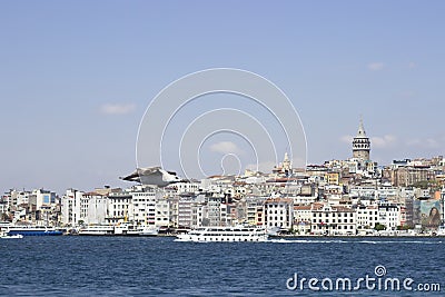 Bosphorus Cityscape Editorial Stock Photo