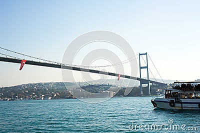 Bosporus Bridges Stock Photo