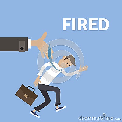 Boss fired employee Vector Illustration