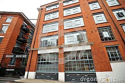 Boss House in Boss Street is Boss Street in the Greater London Urban Area of Bermondsey Editorial Stock Photo