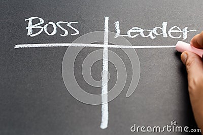 Boss and Leader Stock Photo