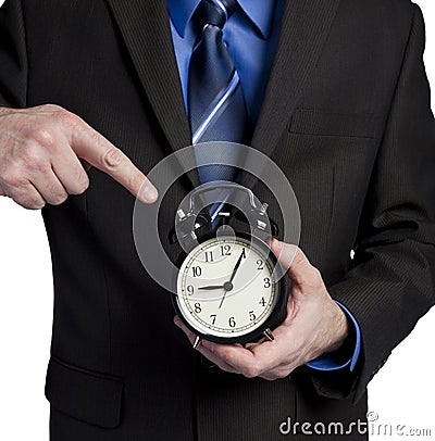 Boss upset because you are late Stock Photo