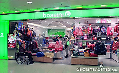 Bossini shop in hong kong Editorial Stock Photo