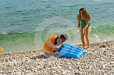 Bossy girl Stock Photo