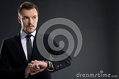 Bossy men. Stock Photo