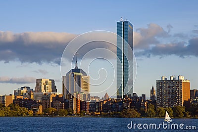 Boston Along the Charles River Stock Photo