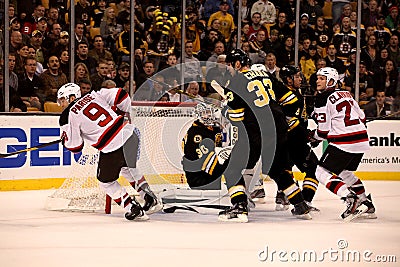 Boston Bruins v. New Jersey Devils (NHL Hockey) Editorial Stock Photo