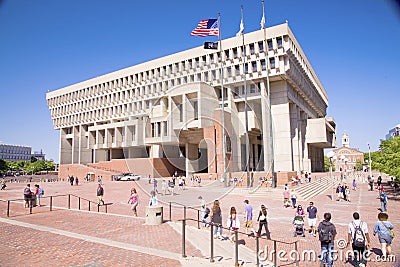 Boston City Hall Editorial Stock Photo