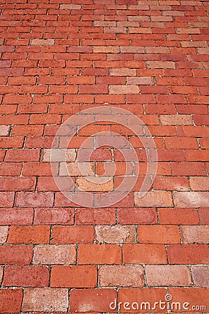 Boston clay brick flooring texture Massachusetts Stock Photo