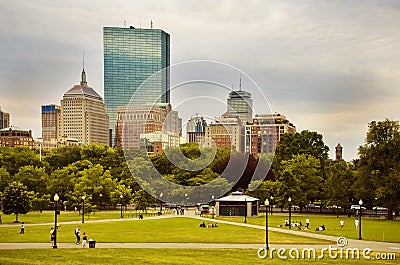 Boston Common Editorial Stock Photo