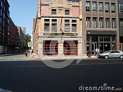 Boston Fire Museum, Congress Street, Boston, Massachusetts, USA Editorial Stock Photo