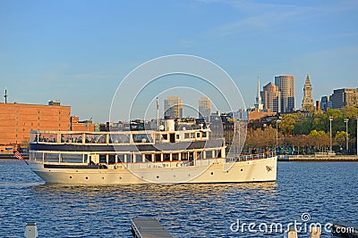 Boston Harbor Cruise Valiant, Massachusetts, USA Editorial Stock Photo